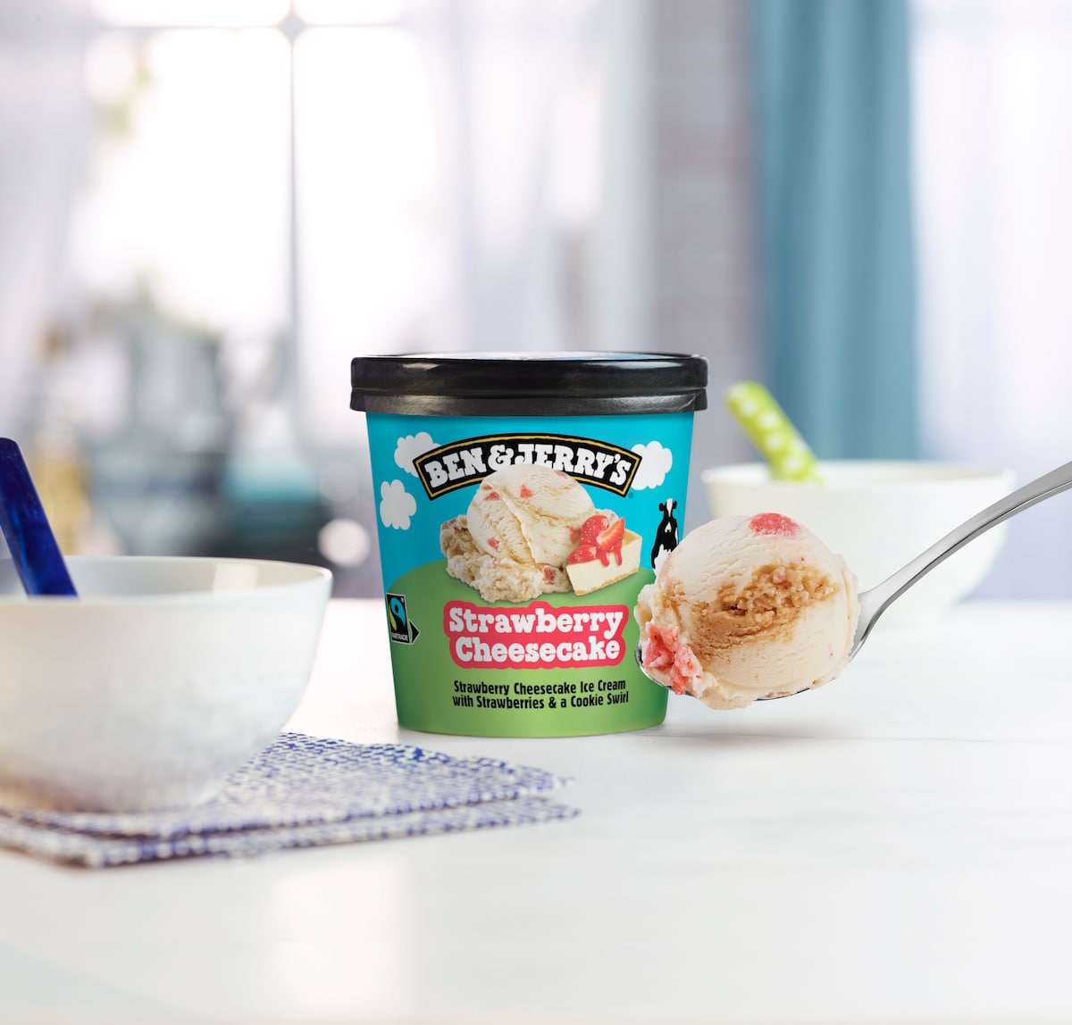 Strawberry Cheesecake Ice Cream - Pint 3 / 4