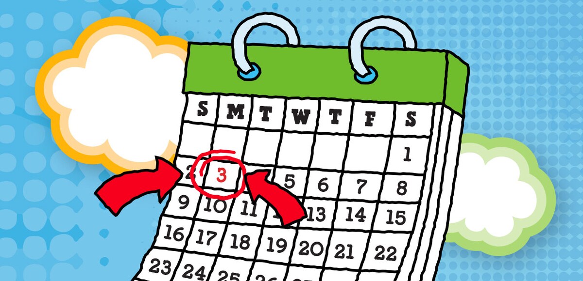 Free Cone Day calendar